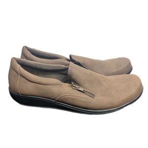 Soft Style Narrow Etroit Brown Memory Foam Side Zip Women’s Shoes Size 10